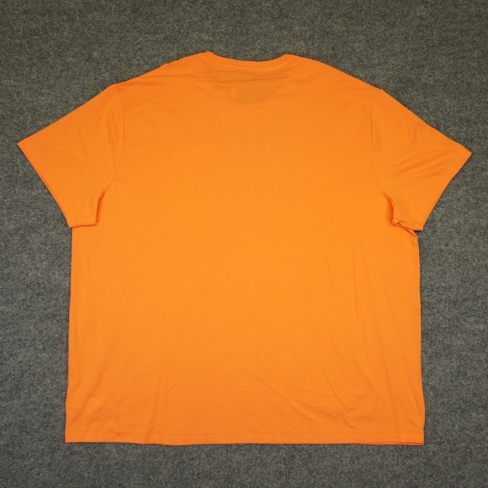 NEW Polo Ralph Lauren T-Shirt Mens 4XB Orange Short Sleeve Graphic Pony Logo Tee - Picture 9 of 10